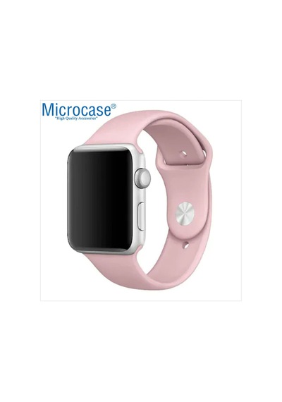 Microcase Apple Uyumlu  Watch 7 45 MM Için Silikon Kordon Kayış M-L
