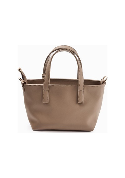 Molene Sütlü Kahve Püskül Detaylı Mini Tote Çanta