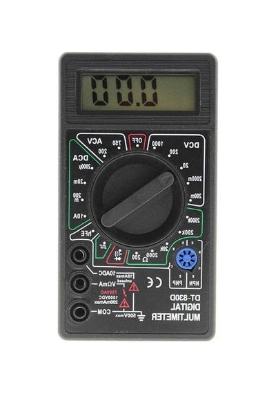 Dijital Multimetre, Taşınabilir Elektrik Ölçüm Aleti, Lcd Ekran, Güvenlik Sigortalı