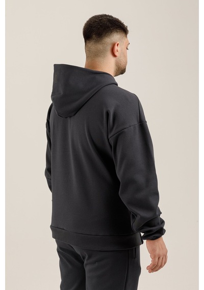 Airlife Clubby Ir Zone Tam Boy Fermuarlı Erkek Büyük Beden Kapüşonlu Sweatshirt Lacivert