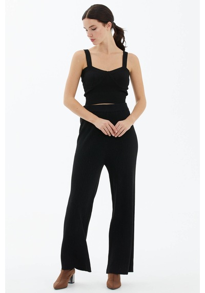 Sementa Fitilli Triko Pantolon - Siyah 001