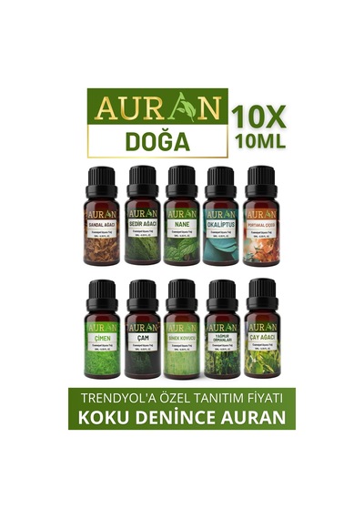 Auran Doğa Saf Esansiyel Uçucu Yağı 10 x 10 ML