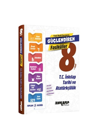 8. Sınıf T.c. İnkılap Tarihi Ve Atatürkçülük Güçlendiren Fasiküller Ankara Yayıncılık