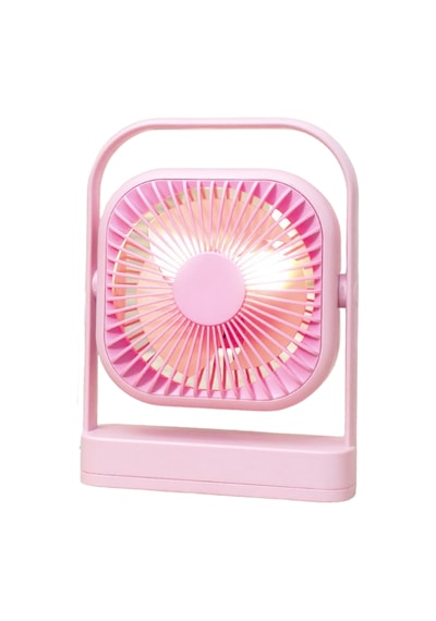 Taşınabilir Usb Şarjlı 3 Kademeli Masaüstü Fan Vantilatör Soğutucu Ys2551 Pembe