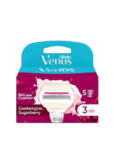 Gillette Venus Comfortglide Sugarberry Kokulu Miami Kadın 3'lü Yedek Bıçak