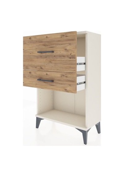 Arges Komodin 2 Çekmeceli 60x30x96 Aytaşı-çam Aytaşı