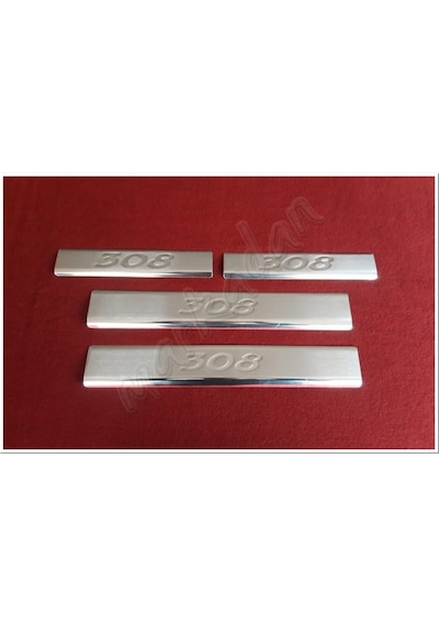 Db Chrome Peugeot 308 Krom Kapı Eşiği Baskı 2007-2013 4 Parça P.Ç (526525026)