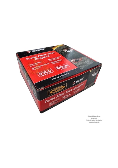 Sgs Turbo Fiber Disk Zımpara Granit-mermer-taş P16c 180 Mm. - 1 Adet