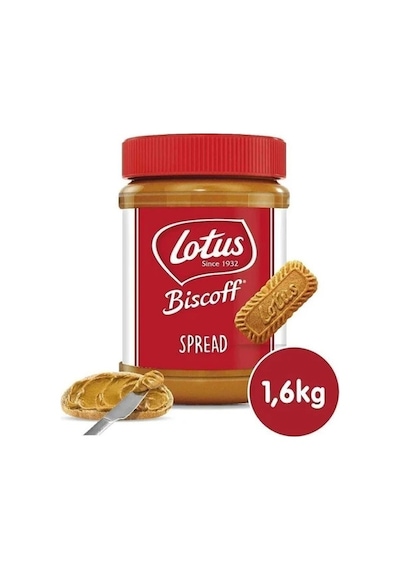 Lotus Biscoff Spread Karamelize Krema Bisküvi Ezmesi 1600gr