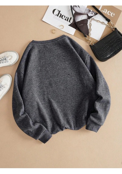 Startmore Tarzsokak Chicago Letter Yaratıcılık Baskılı Tişörtü Erkek Trendy Gevşek Spor Giyim Sıcak Temel Kapüşon Antrasit