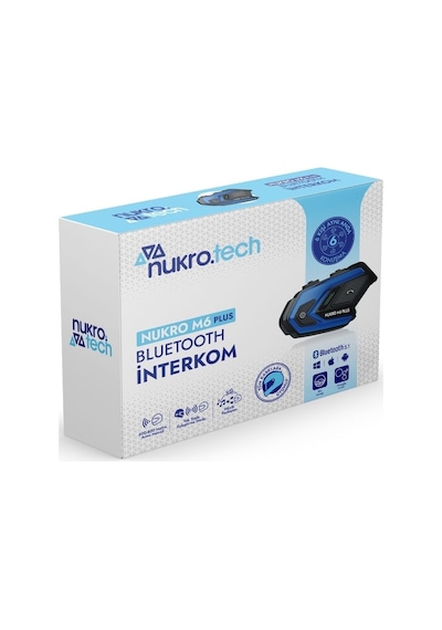 Nukro M6 Plus 6 Kişilik Intercom & Bluetooth