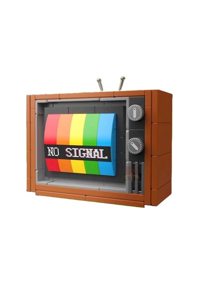 1970'ler Renkli Televizyon  - Yapım Seti 133 Parça - Vintage Tutkunlarına Özel Maket