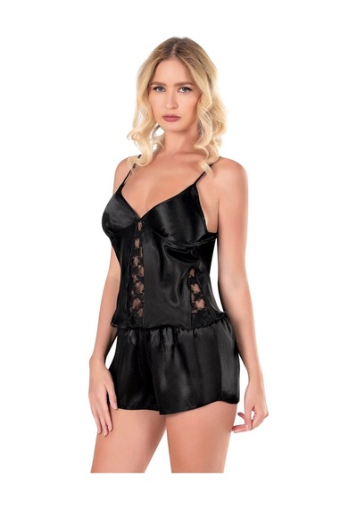 Primoda Aria's Closet Fildişi Saten Babydoll Şort Takımı Fil Dişi