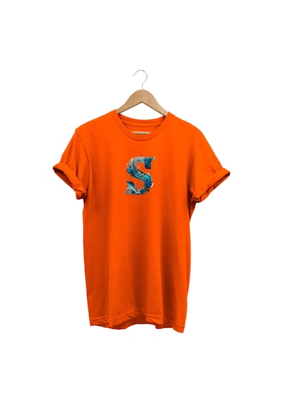 Widi S Baskılı Turuncu T-shirt Turuncu