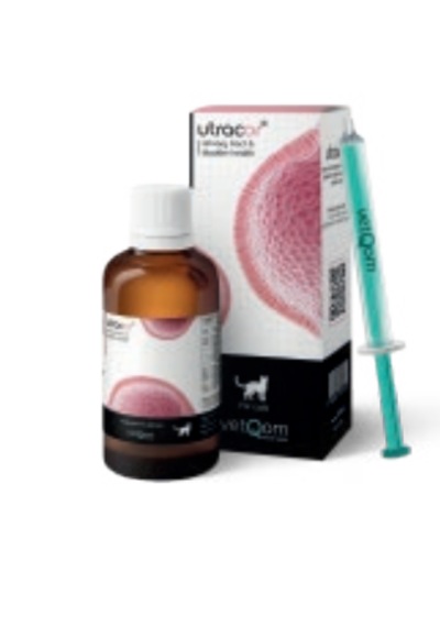 Vetqom Utracor Kedi 45 Ml - Sistit, İdrar Yolu Enfeksiyonu & Kum Taş Önleyici Likit Takviye