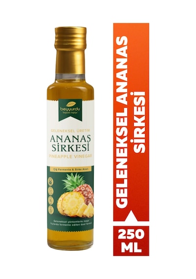 Beyyurdu Ananas Sirkesi Geleneksel Fermente Katkısız Doğal Sirke 250 ML