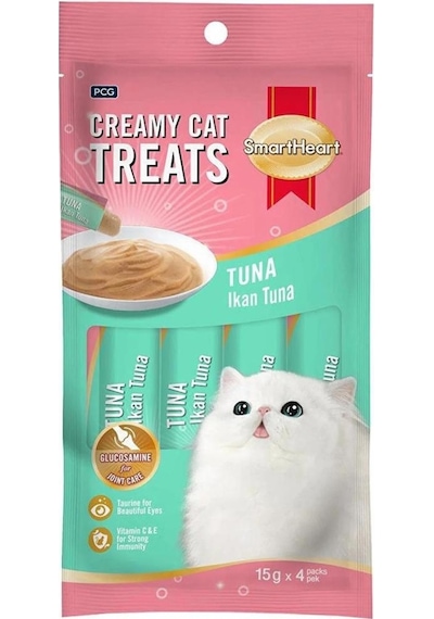 Smartheart Ton Balıklı Krema Kedi Ödülü 4 x 15 G