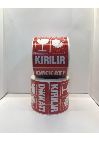 70X80 MM 250'lik Dikkat Kırılır Etiketi