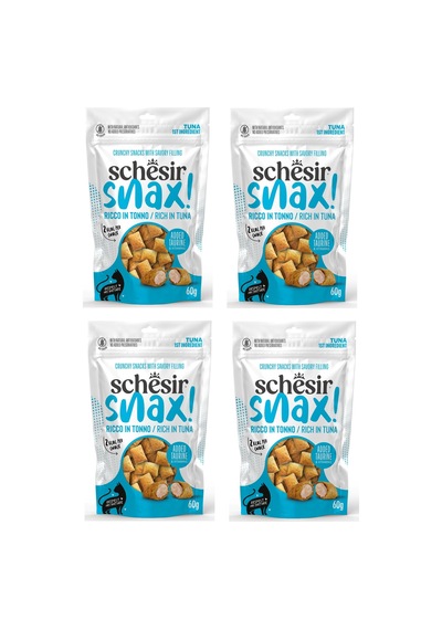 Schesir Snax Ton Balıklı Dolgulu Kedi Ödül Maması 60 G X 4 Adet