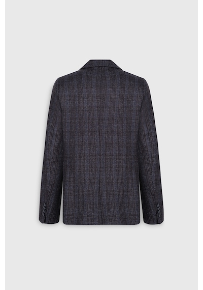 Ac&Co / Altınyıldız Classics Erkek Lacı Yün Slim Fit Dar Kesim Mono Yaka Desenli Kapak Cepli Blazer Ceket