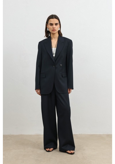 Antioch Kruvaze Kadın Blazer Lacivert