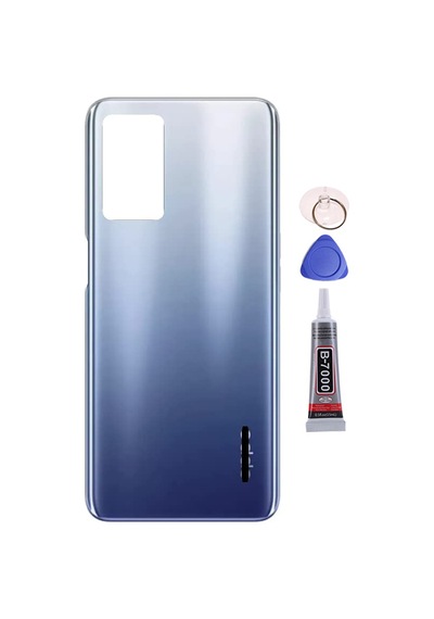 Oppo A55 Mavi Arka Kapak Batarya Kapağı Pil Kapağı Yapışkan Ve Sökme Aparatıyla Beraber Full Set Mavi