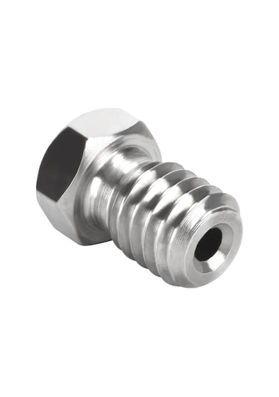 Koodmax 3d Yazıcı Printer E3d V5-v6 Mk8 Extruder 1.75mm / 0.6mm Paslanmaz Çelik Nozzle M6 - 2 Adet