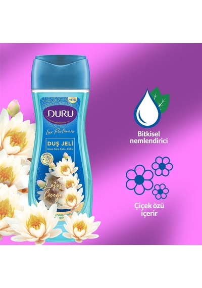 Duru Perfume Lotus Çiçeği Duş Jeli 3 x 450 ML
