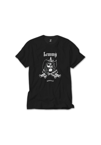 Motörhead Lemmy Kilmister Skull Siyah Tişört Siyah