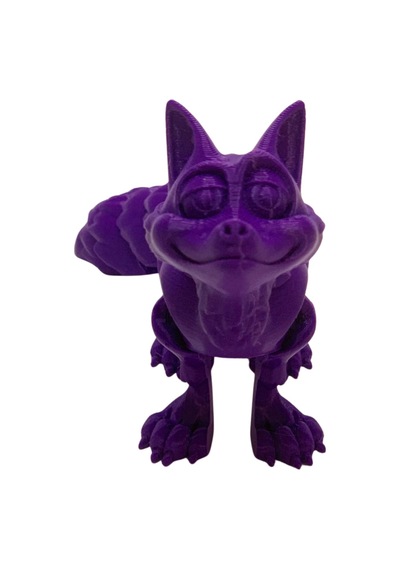 3d Hareketli Tilki Oyuncak - Mor