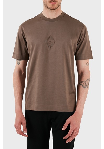 Emporio Armani Erkek T Shirt Em001040 Af13669 U6195 Kahve Kahve