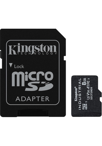 Kingston Sdcıt2-8gb 8gb Microsdhc Industrial C10 A1 Pslc Card + Sd Adapter Hafıza Kartı