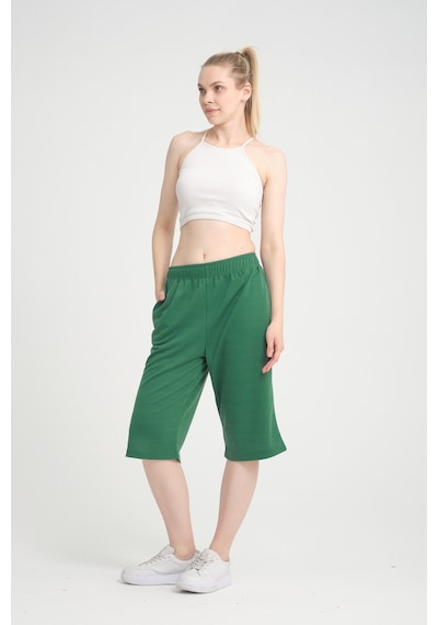 Superlife Kadın Kısa Kapri Şort Spr24ks64 Benetton Yeşili