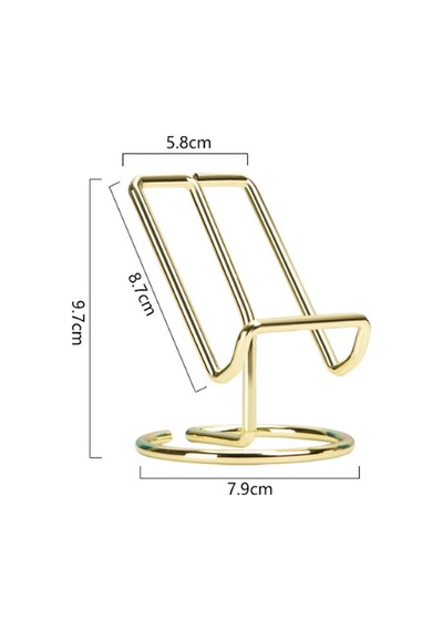 Gold Metal Masaüstü Telefon Tutucu Siyah Siyah