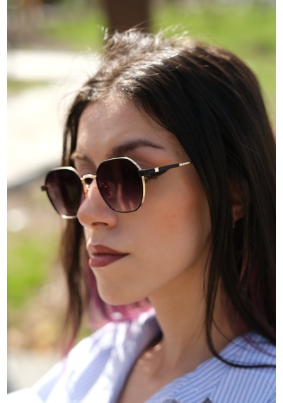 Esrada Lıam Purple-gold Unısex Güneş Gözlüğü 53-19-142 Altın