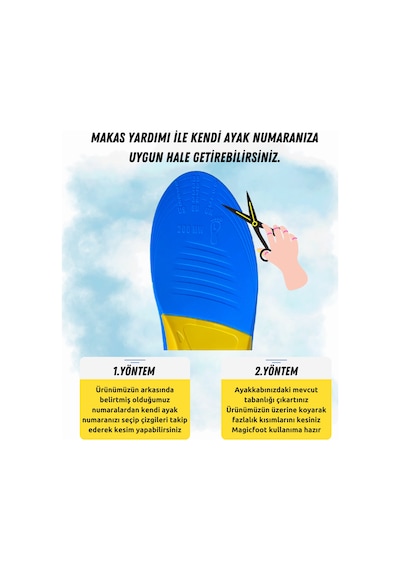 Magicfoot Reliefsupport Doğru Duruş Tabanlığı - Topuk Dikeni - Düz Tabanlık Ve İçe Basma Sorunları Önleyici