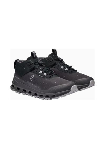 On Cloudhero Mid Waterproof Çocuk Bot 8-15 Yaş Su Geçirmez Outdoor Ayakkabı Siyah