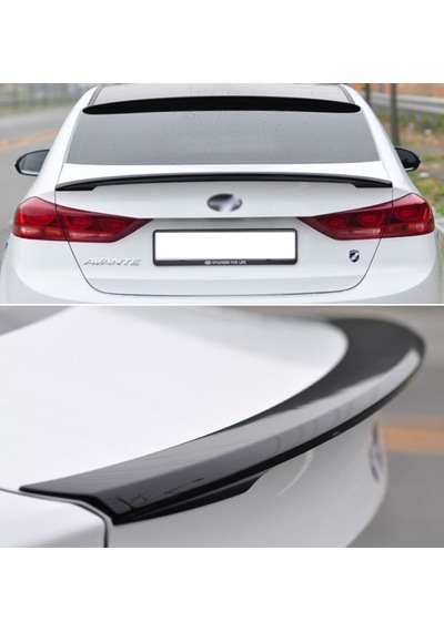 Hyundai Elantra Bagaj Üstü Spoiler Yapışık Plastik 2017-2018-2019