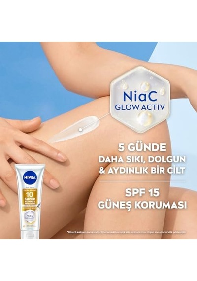 Super10 Serum Etkili Vücut Losyonu Spf15 170 Ml, Aydınlatıcı, Sıkılaştırıcı, Nemlendirici, C Vitamini, Niasinamid