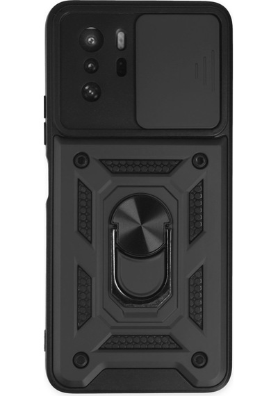 X3 Gt Kılıf Pars Lens Yüzüklü Silikon - Siyah