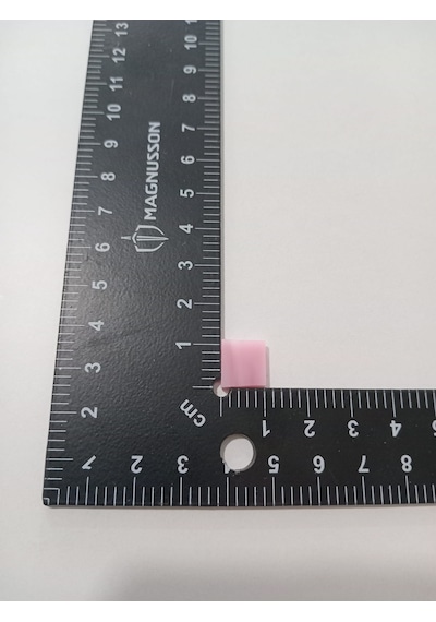 Pembe Kare Vitray Cam Mozaik Taşı - Sanatsal Mozaik İçin Yaklaşık 10 X 10 Mm