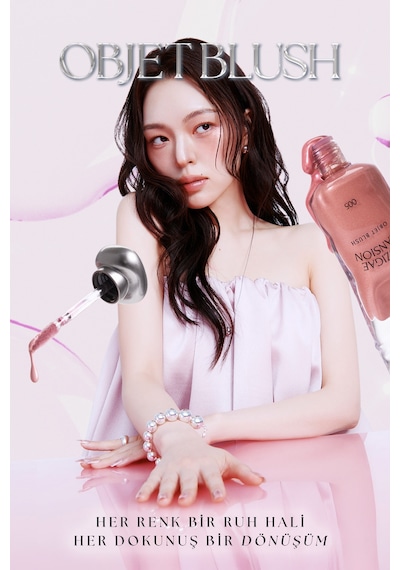 Hafif Yapılı, Ciltle Bütünleşen Parlak Bitişli Likit Allık Muzıgae Mansıon Objet Blush 001 Lilium 15523632
