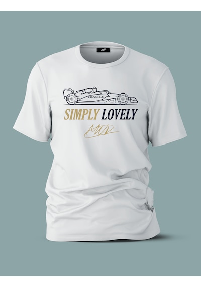 Fnbx Max Verstappen Simply Lovely Number 3 T-shirt Beyaz