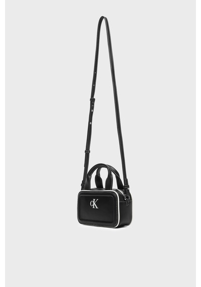 Calvin Klein Logolu Sabit Saplı Çanta Lv04f1257gub1 Bayan Çanta Lv04f1257g Ub1 Siyah