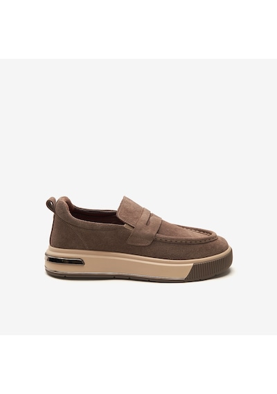 Vizon Süet Sneaker Erkek Ka-alfa8204 John May Alfa