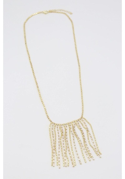 Vıp Kolye 14 K-17641 45+5cm Çok REnkli