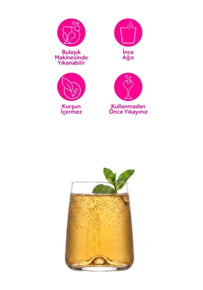 Lav Terra Cam Goblet 6'lı 590 ml (Kırmızı Şarap Kadehi , Kokteyl Bardağı )