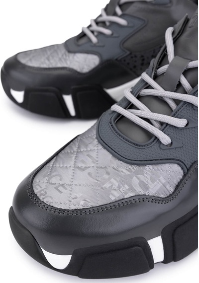 Tamer Tanca Erkek Hakiki Deri Gri Sneakers & Spor Ayakkabı 1145 12546-y Erk Ayk Y246 Grı Prst