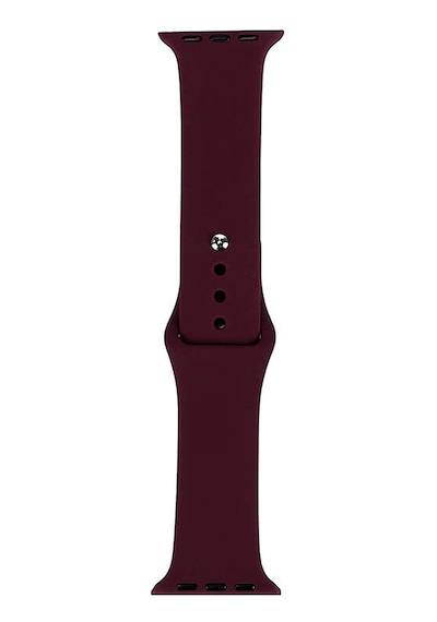 Mobilteam Watch Ultra 49mm Band Serisi Klasik Kordon Silikon Strap Kayış-red Wine