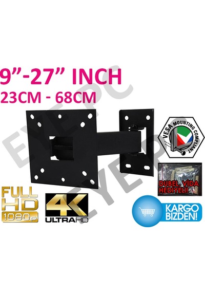 Beko Uyumlu 22 " İnç 26"İnç 55 Cm 66 Cm Tv Televizyon Tv Hareketli Askı